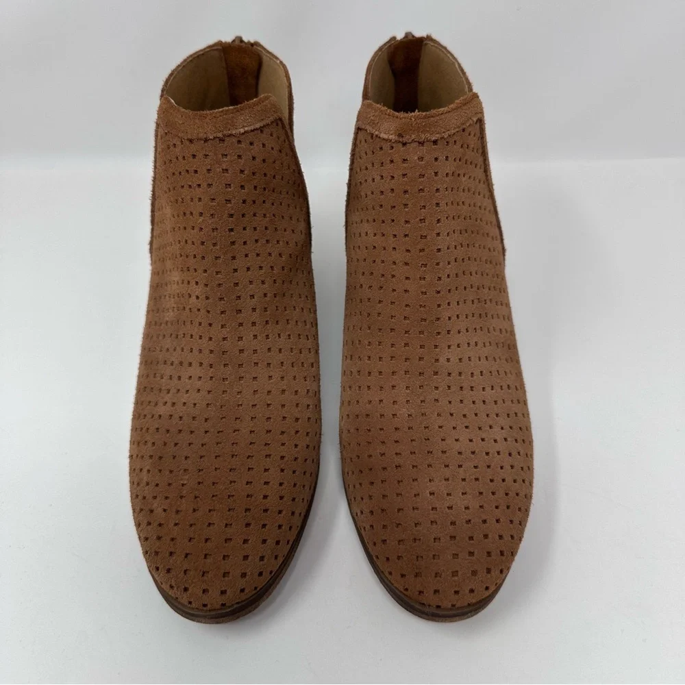 Nordstrom Susina Blakely Suede Leather Ankle Boots Brown Size 6.5